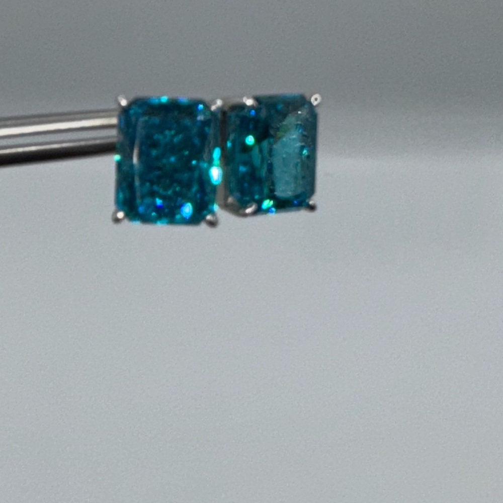 🚨FINAL PRICE🚨3.5ct Blue Pariba Earrings - Picture 4 of 6